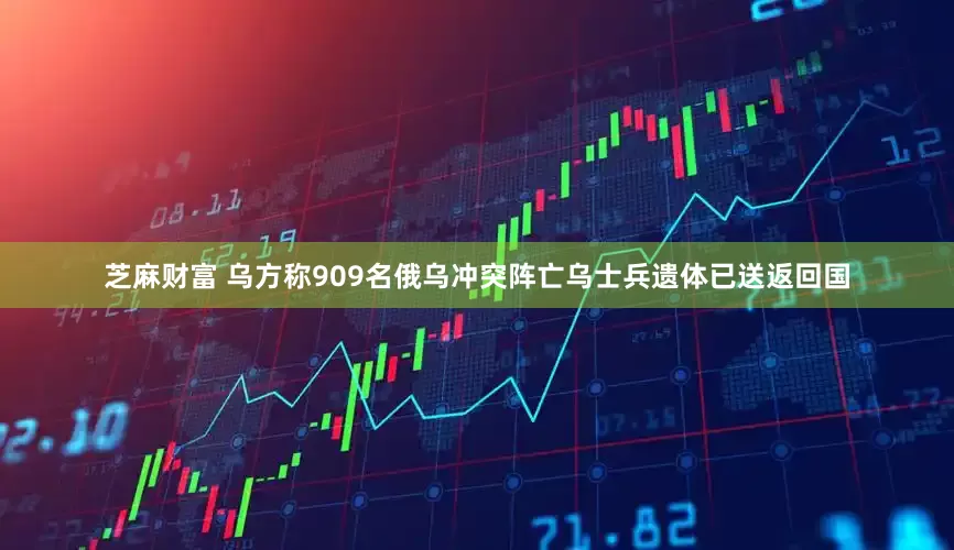 芝麻财富 乌方称909名俄乌冲突阵亡乌士兵遗体已送返回国